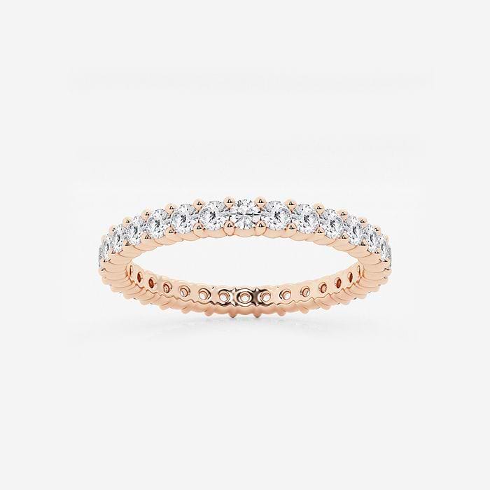 Shared Prong Round Eternity Band