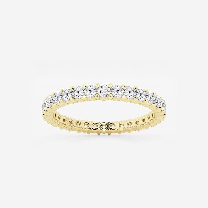 Shared Prong Round Eternity Band
