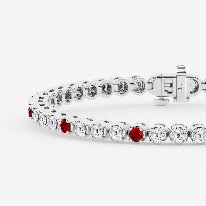 Ruby Tennis Bracelet