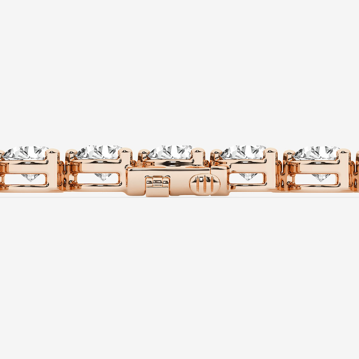 Additional Image 2 for  15 ctw Round Lab Grown Diamond Three Prong Tennis Bracelet - 8 Inches
