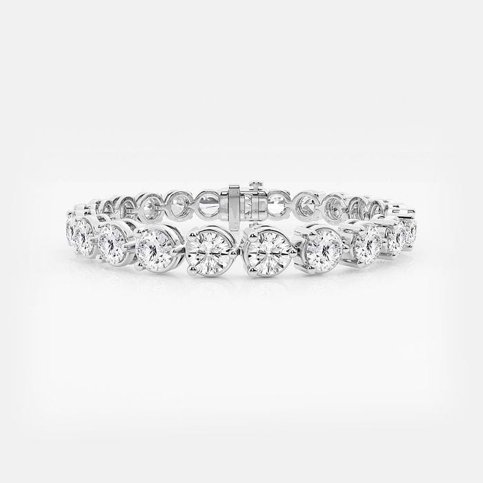 Round Three Prong Tennis Bracelet