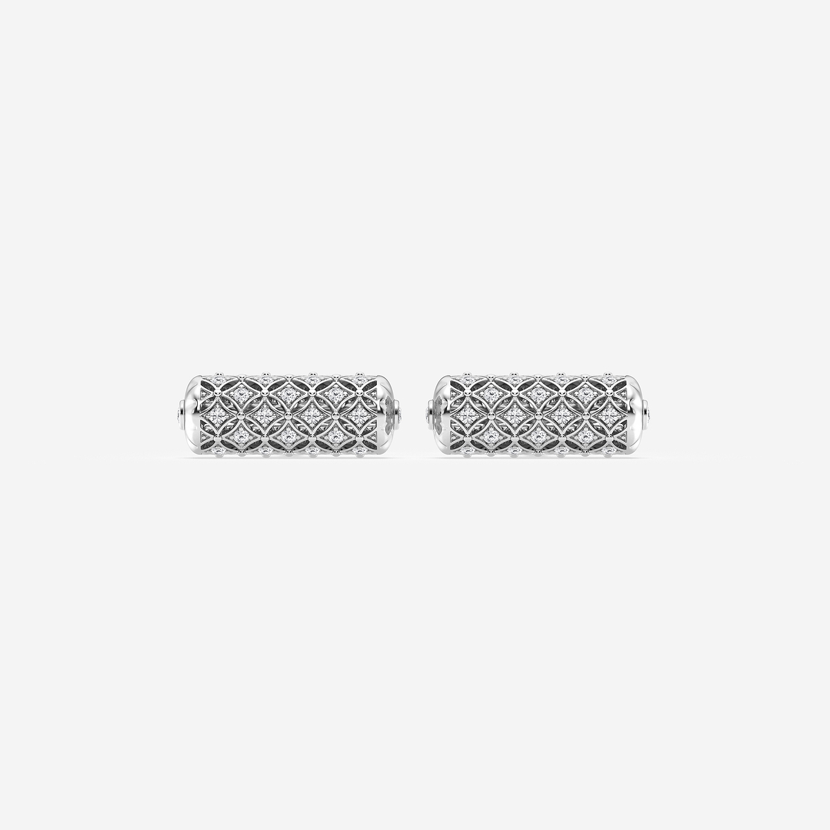 1 ctw Round Lab Grown Diamond Filigree Cufflinks