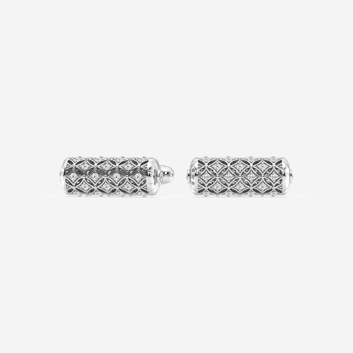 Additional Image 1 for  1 ctw Round Lab Grown Diamond Filigree Cufflinks