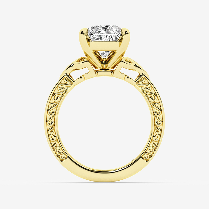 Design ID 10871 - Truly Custom 3 1/2 ctw Radiant Lab Grown Diamond Side Stone Engagement Ring