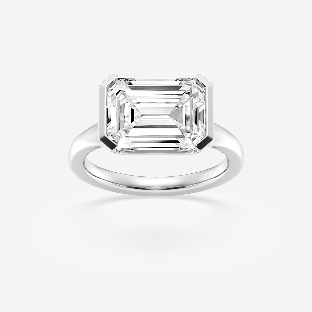 5 ctw Emerald Lab Grown Diamond Solitaire Engagement Ring