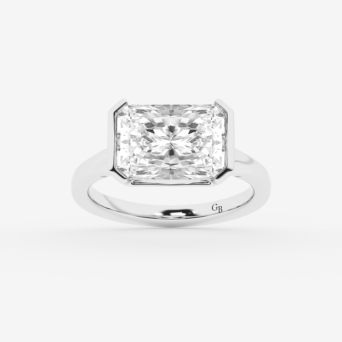 5 ctw Radiant Lab Grown Diamond Solitaire Engagement Ring