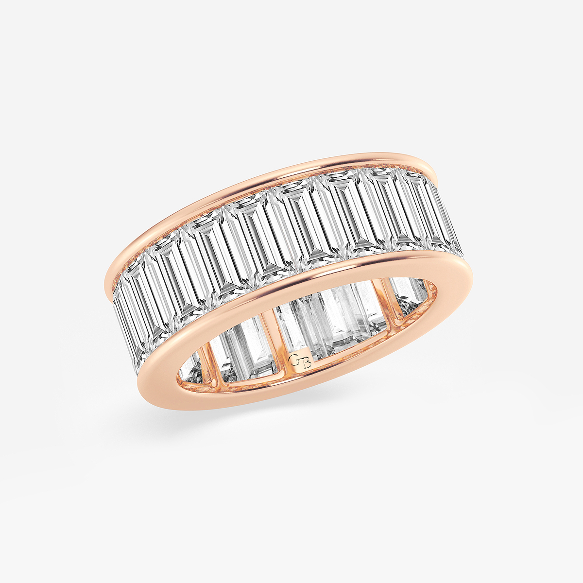 Additional Image 1 for  6 7/8 ctw Baguette Lab Grown Diamond Channel Set Eternity Band - 7.5mm Width