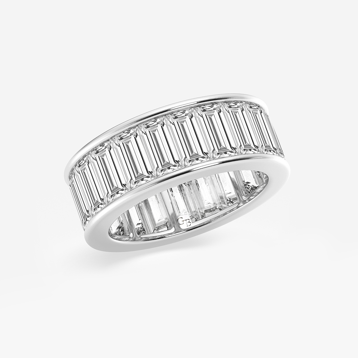 Additional Image 1 for  6 7/8 ctw Baguette Lab Grown Diamond Channel Set Eternity Band - 7.5mm Width