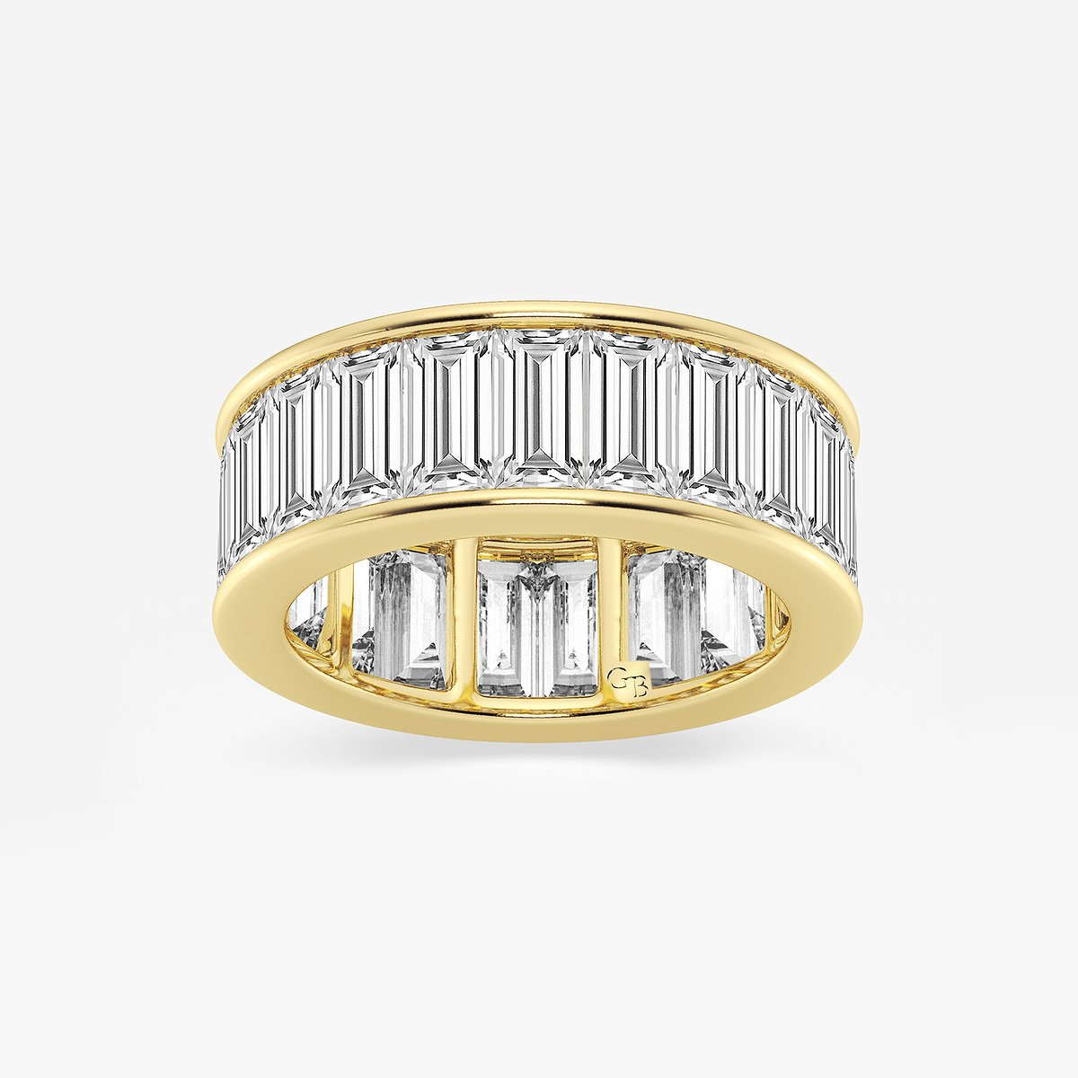 6 7/8 ctw Baguette Lab Grown Diamond Channel Set Eternity Band - 7.5mm Width