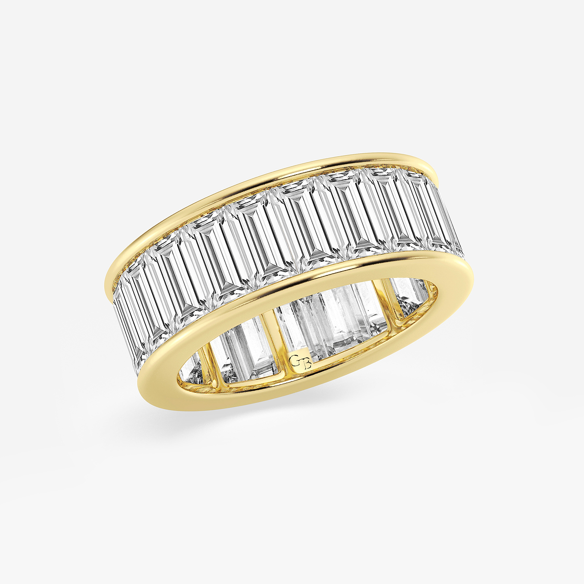 Additional Image 1 for  6 7/8 ctw Baguette Lab Grown Diamond Channel Set Eternity Band - 7.5mm Width
