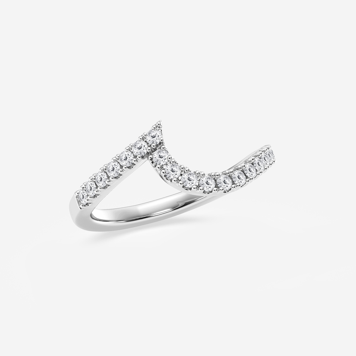 Additional Image 1 for  1/4 ctw Round Lab Grown Diamond  Wedding Band