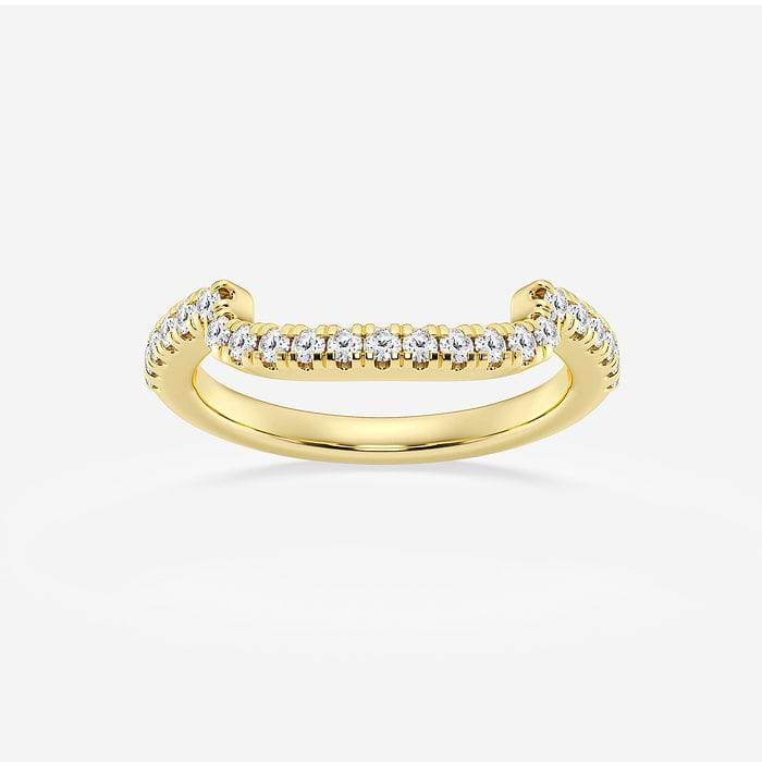 3 ctw Oval Lab Grown Diamond Three-Stone Ring 18K Yellow Gold, E+, VS1+