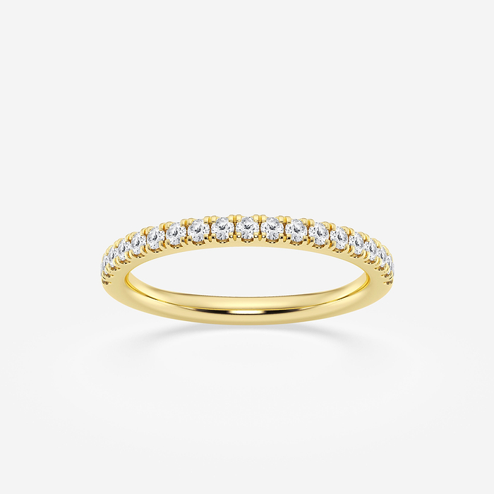 1/4 ctw Round Lab Grown Diamond Matching Wedding Band