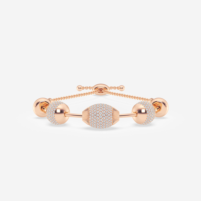 Design ID 3437 - Truly Custom 3 ctw Round Lab Grown Diamond Bolo Bracelet