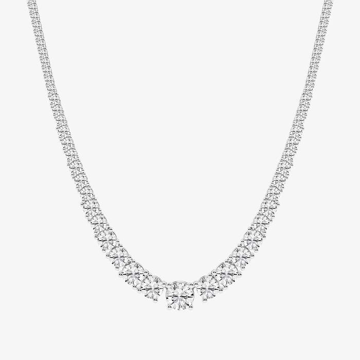 Design ID 4260 - Truly Custom  30 ctw Round Lab Grown Diamond Tennis Necklace