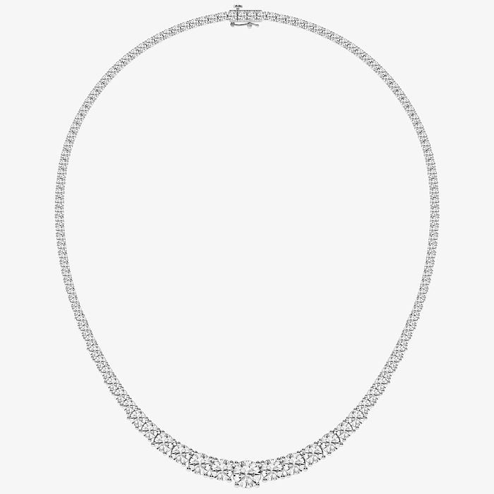 Design ID 4260 - Truly Custom  30 ctw Round Lab Grown Diamond Tennis Necklace