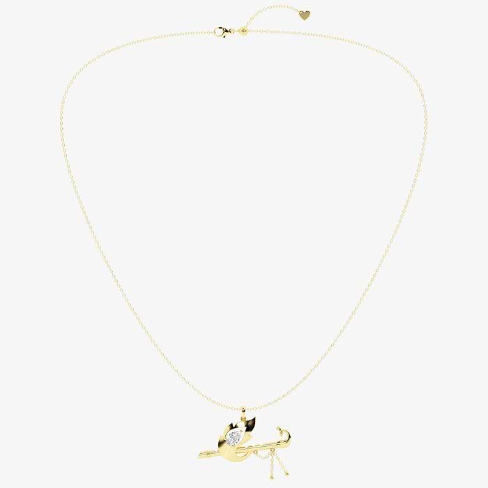 Design ID 4263 - Truly Custom  1/2 ctw Pear Lab Grown Diamond Fashion Pendant
