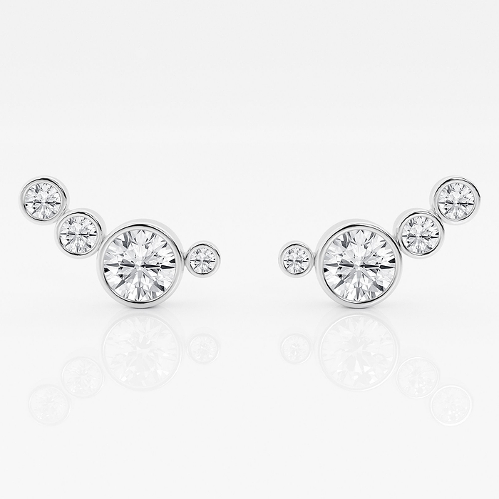 Design ID 4279 - Truly Custom  2 ctw Round Lab Grown Diamond Earrings