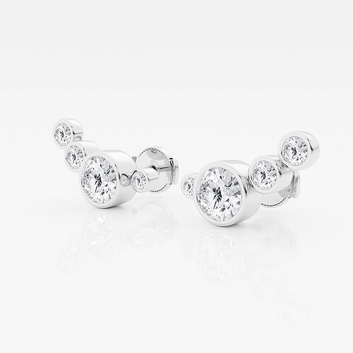 Design ID 4279 - Truly Custom  2 ctw Round Lab Grown Diamond Earrings