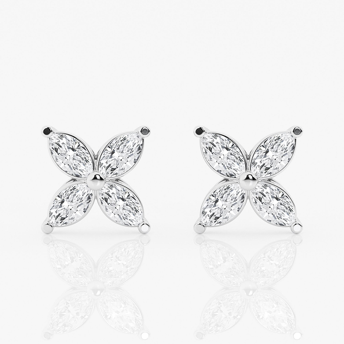 Design ID 4440 - Truly Custom  1 1/2 ctw Marquise Lab Grown Diamond Fashion Earrings