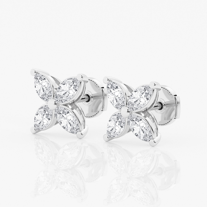 Design ID 4440 - Truly Custom  1 1/2 ctw Marquise Lab Grown Diamond Fashion Earrings