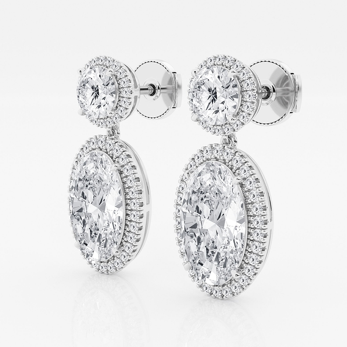 Design ID 4718 - Truly Custom 7 ctw Oval Lab Grown Diamond Fashion Earrings