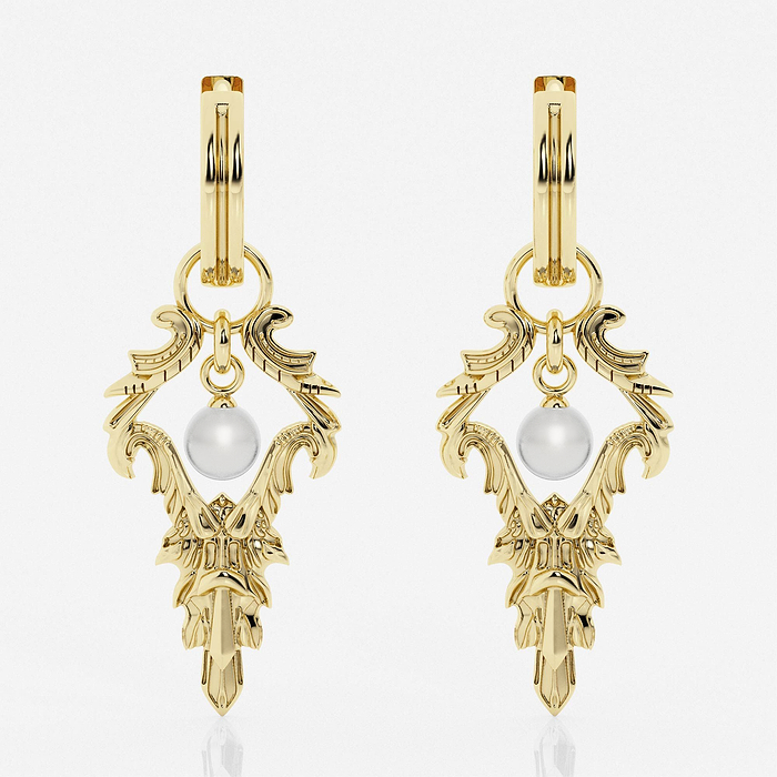 Design ID 4974 - Truly Custom  4.0x4.0mm Cultured Freshwater Pearl Earrings
