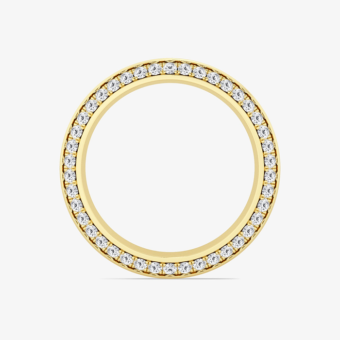 Design ID 5269 - Truly Custom 1 ctw Round Lab Grown Diamond Eternity Band - With High Polish