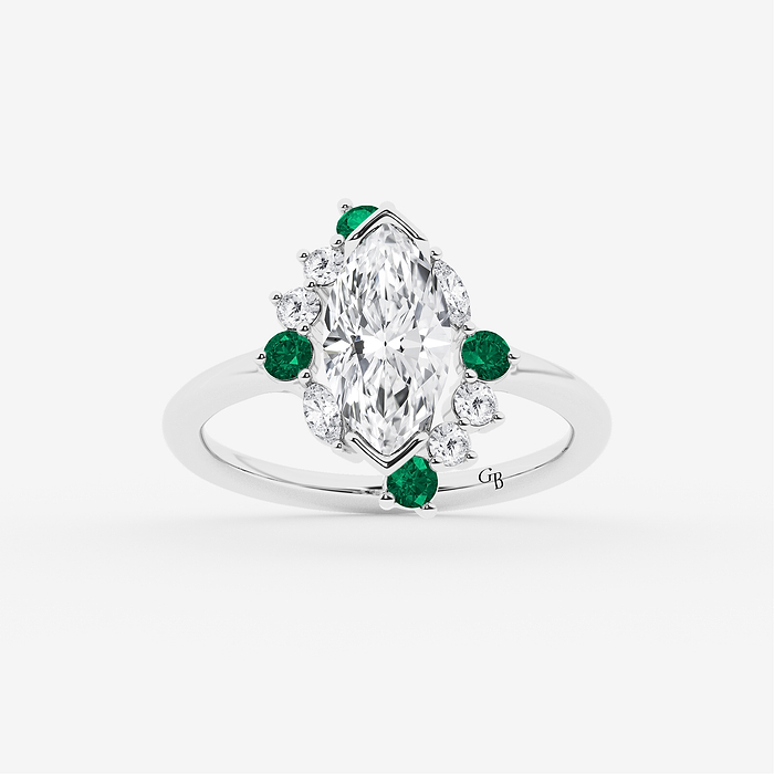 Design ID 9792 - Truly Custom 1 3/4 ctw Marquise Lab Grown Diamond Fashion Engagement Ring
