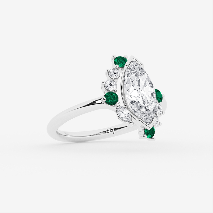 Design ID 9792 - Truly Custom 1 3/4 ctw Marquise Lab Grown Diamond Fashion Engagement Ring