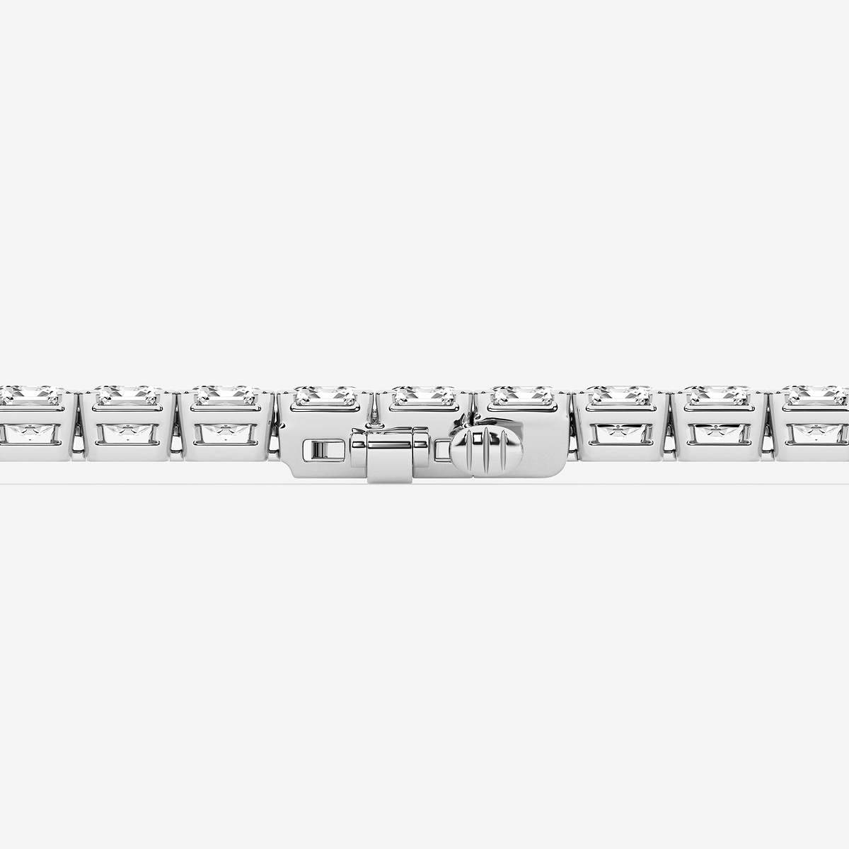 Additional Image 2 for  15 ctw Emerald Lab Grown Diamond Tennis Bracelet - 7 Inches