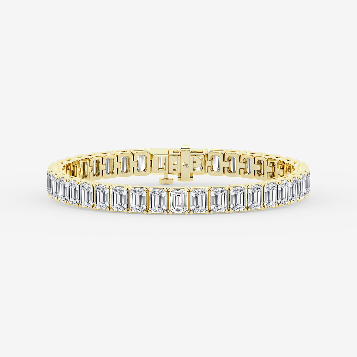 20 ctw Emerald Lab Grown Diamond Tennis Bracelet - 6.5 Inches