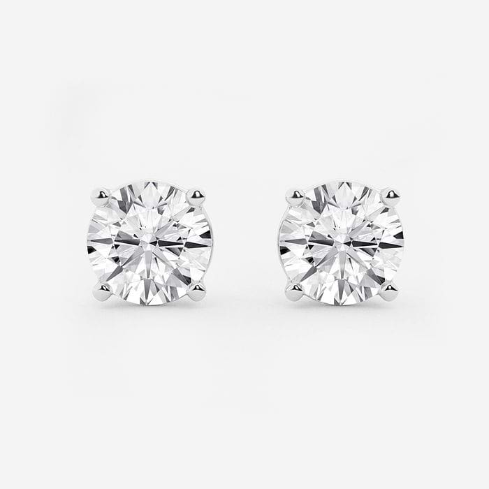 Four Prong Classic Round Stud Earrings