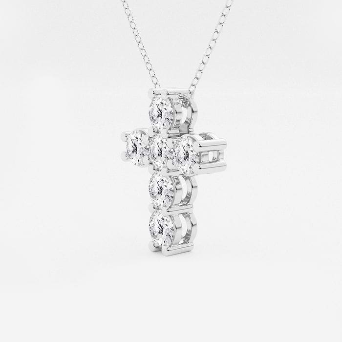 Round Petite Cross Pendant