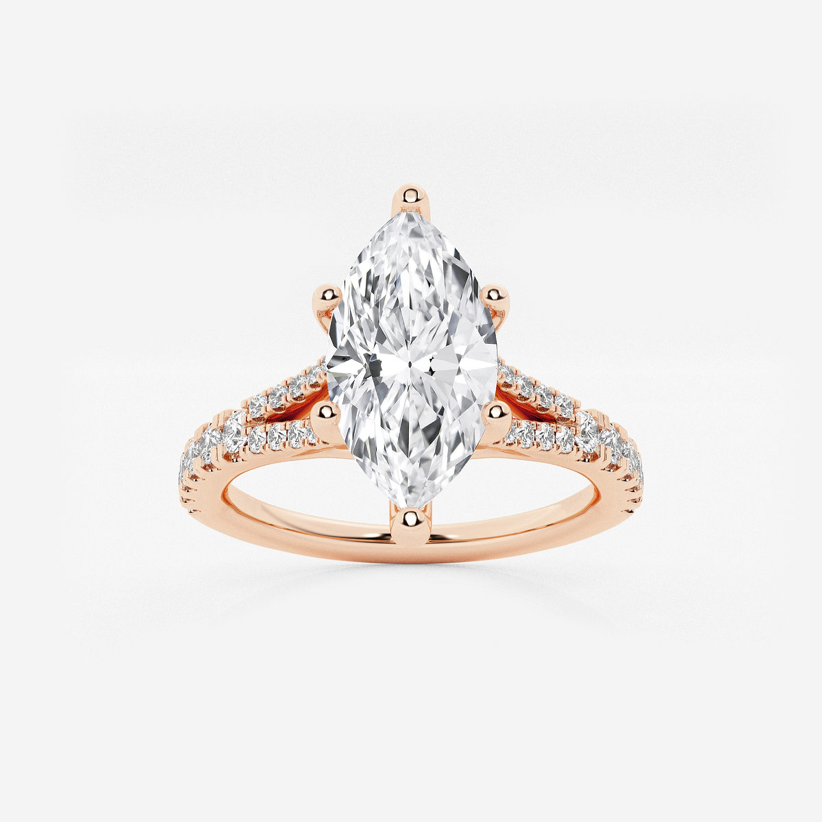 1 7/8 ctw Marquise Lab Grown Diamond Split Shank Engagement Ring