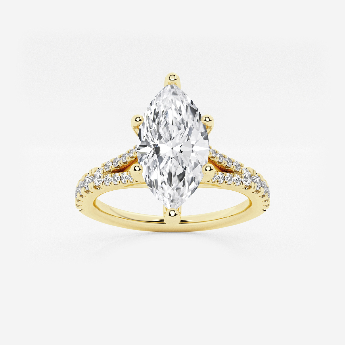 1 7/8 ctw Marquise Lab Grown Diamond Split Shank Engagement Ring