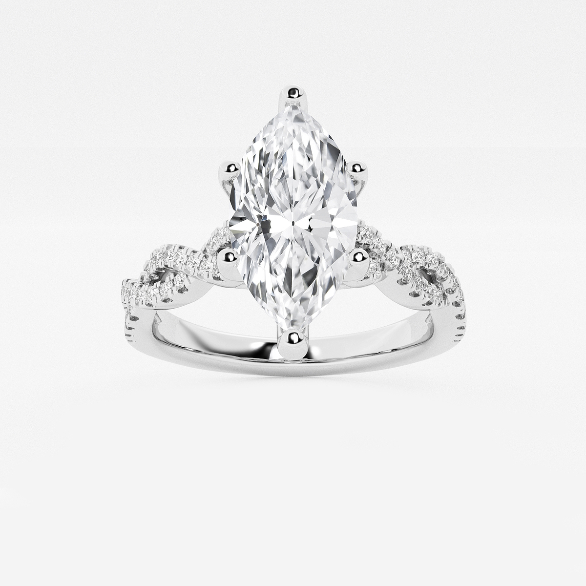 Audrey 1/3 ctw Marquise Lab Grown Diamond Double Twist