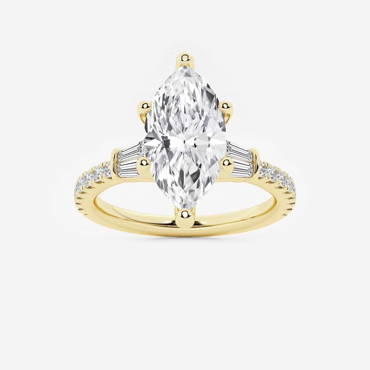 Everly 2 1/2 ctw Marquise Lab Grown Diamond Engagement Ring