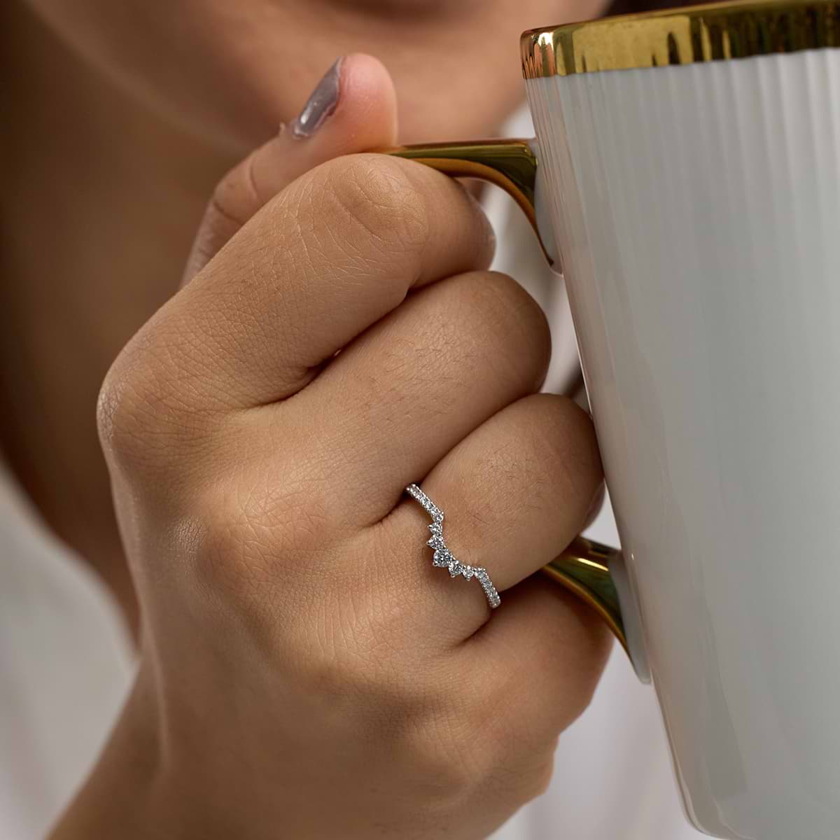 Pandora online curve ring