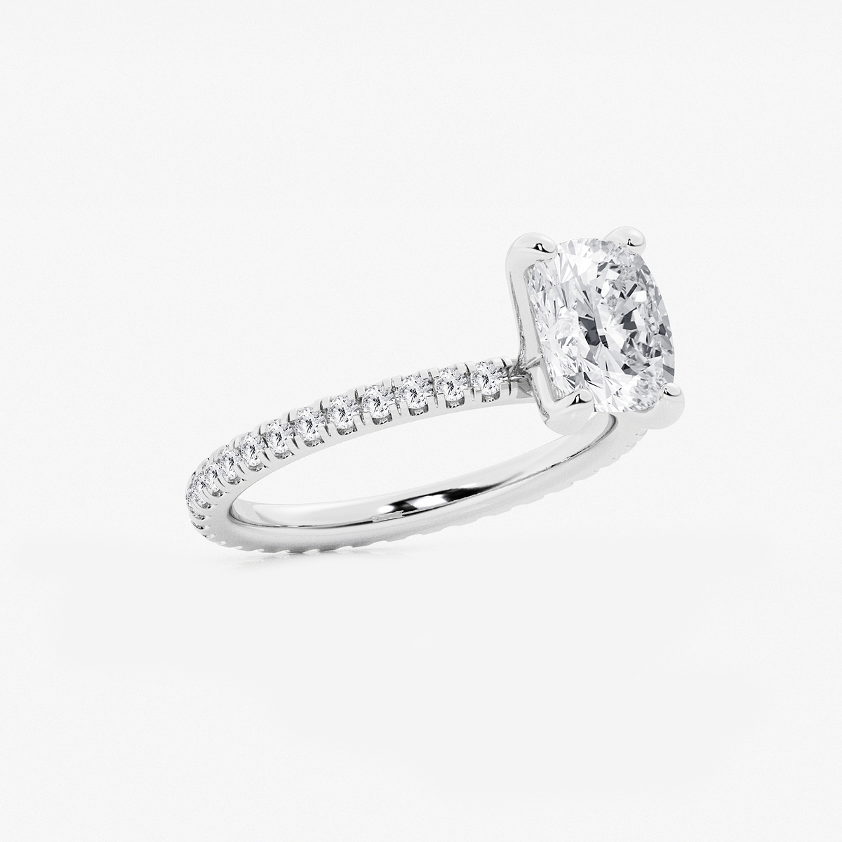 Additional Image 1 for  2 1/2 ctw Elongated Cushion Lab Grown Diamond Eternity Engagement Ring