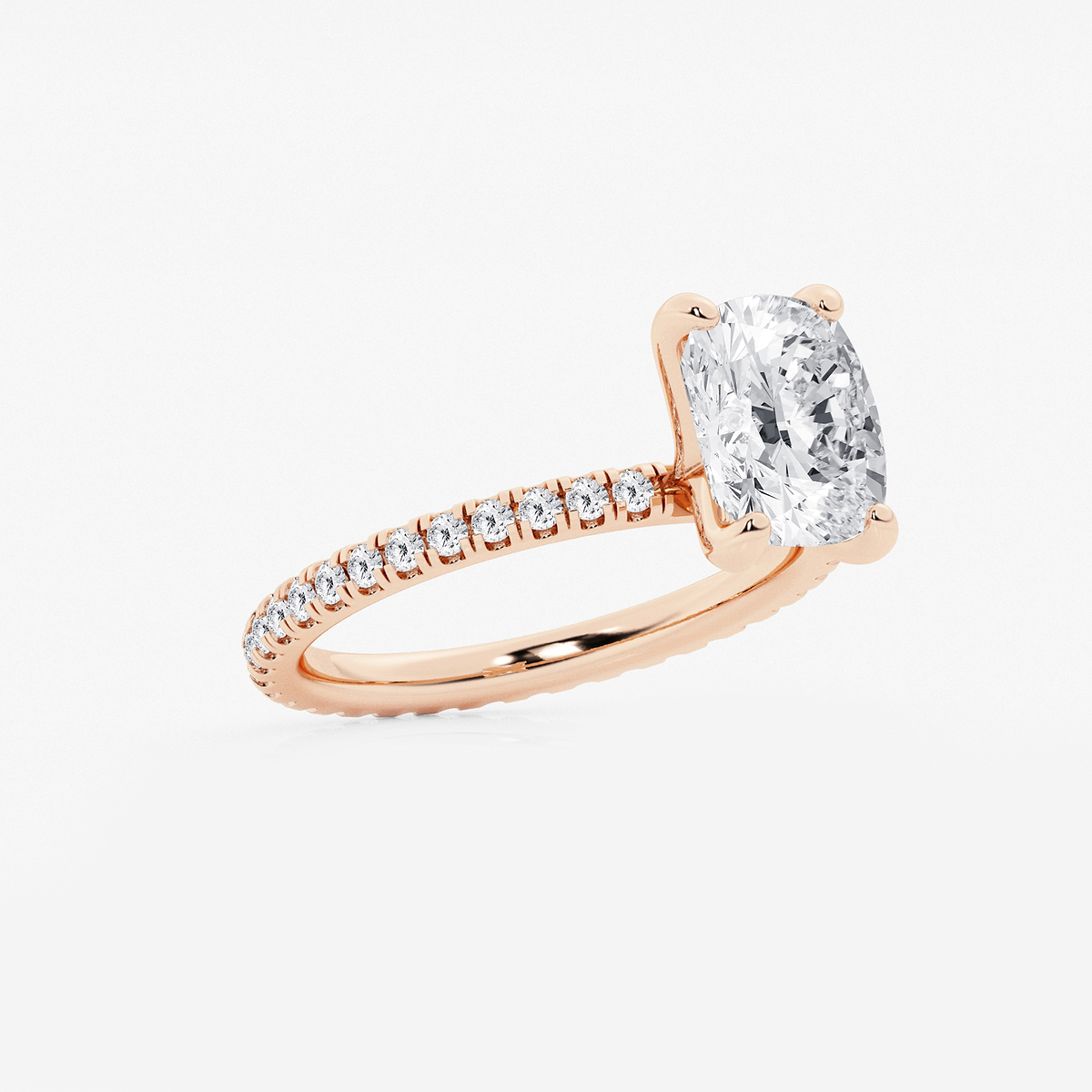 Additional Image 1 for  3 ctw Elongated Cushion Lab Grown Diamond Eternity Engagement Ring