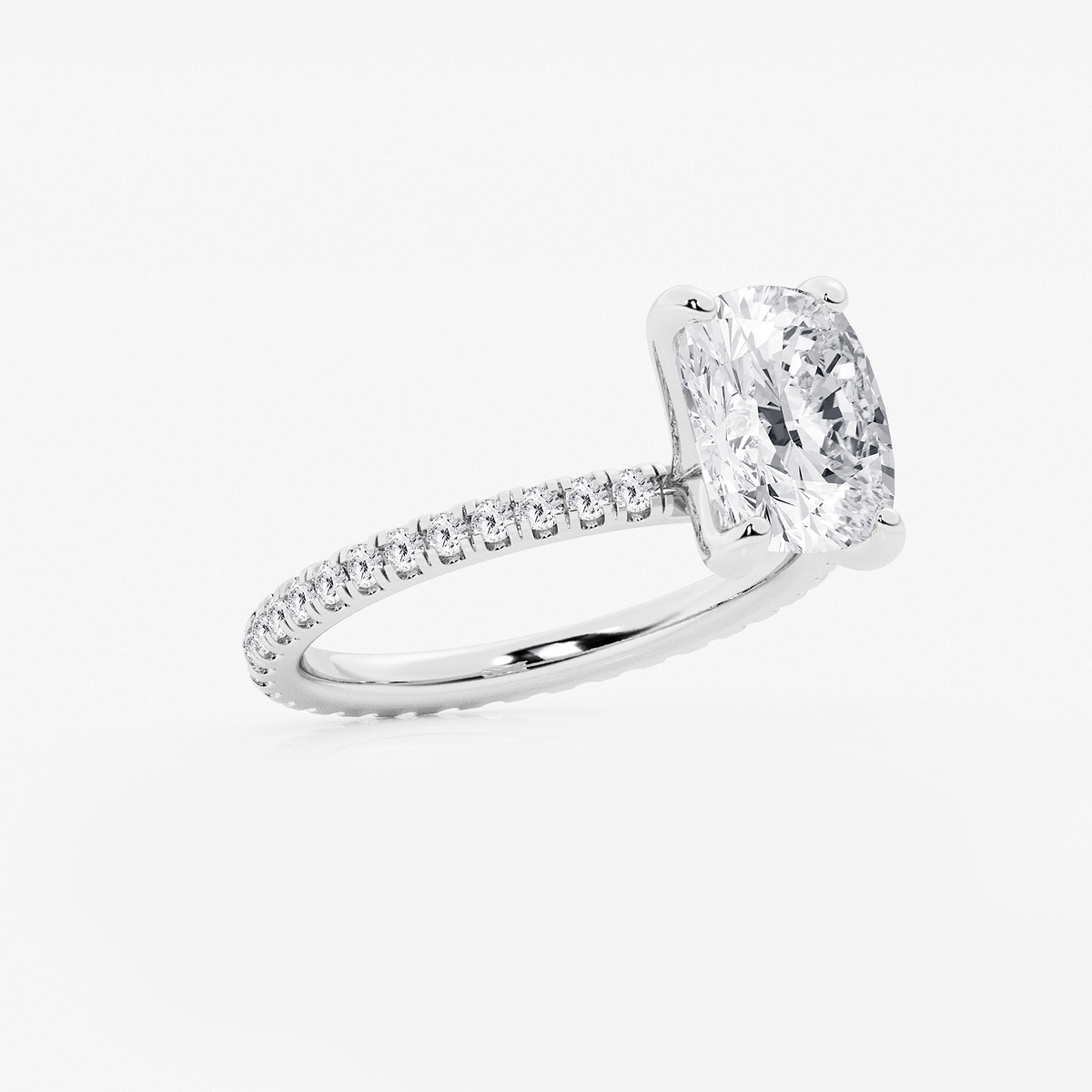 Additional Image 1 for  3 1/2 ctw Elongated Cushion Lab Grown Diamond Eternity Engagement Ring