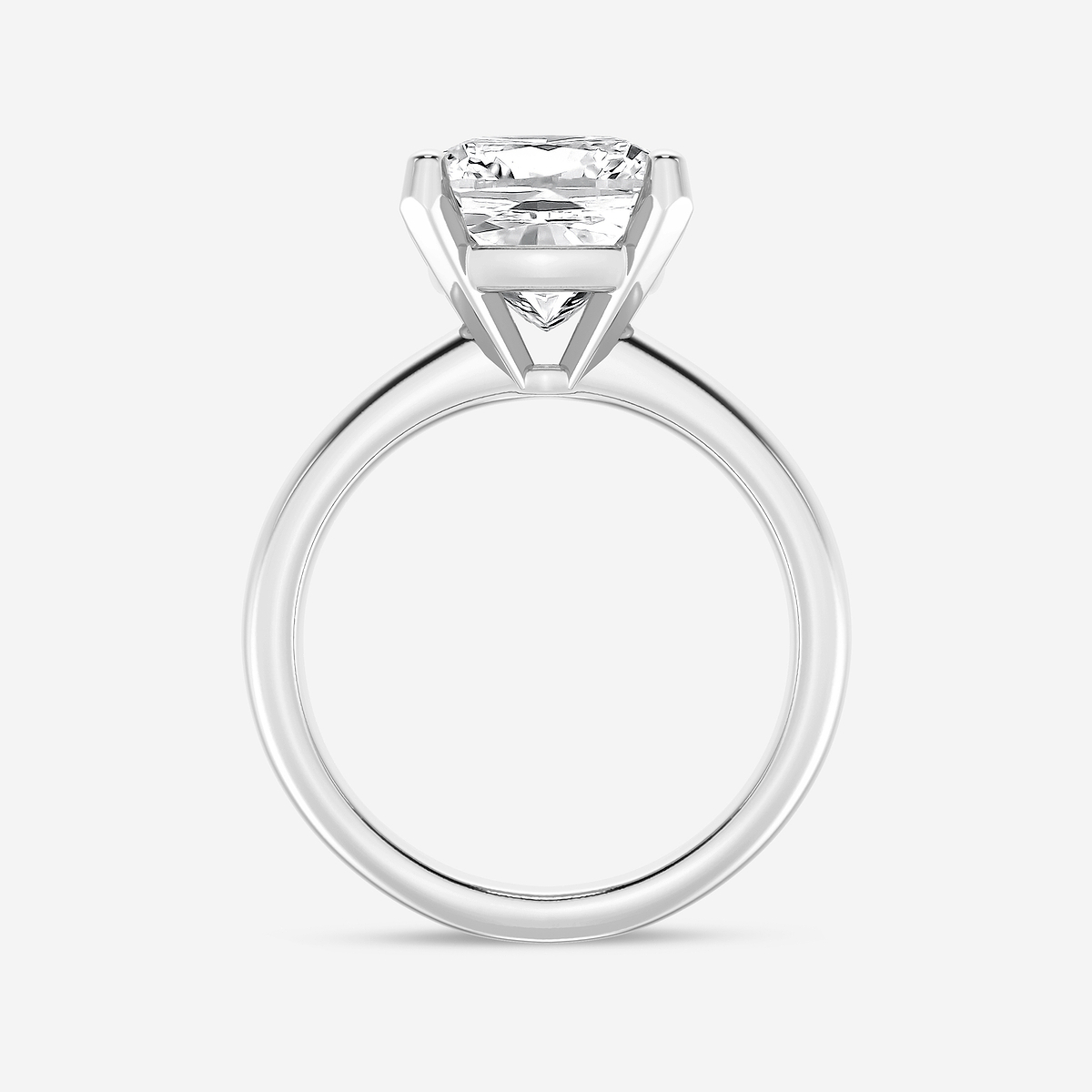 Additional Image 1 for  5 ctw Cushion Lab Grown Diamond Classic Solitaire Engagement Ring
