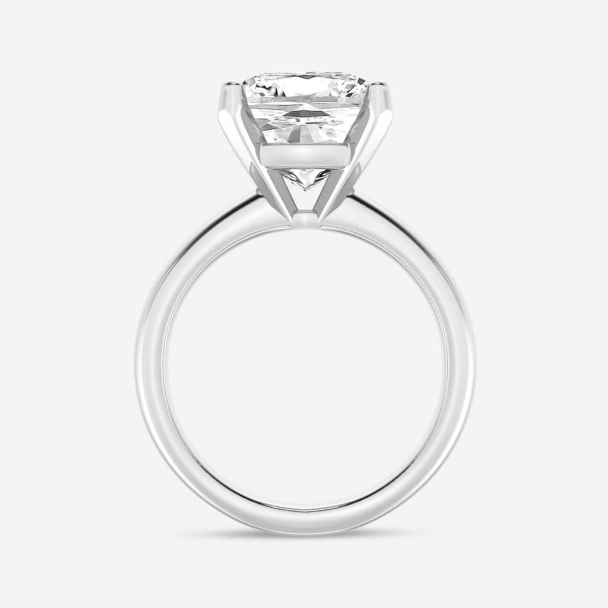 6 ctw Cushion Lab Grown Diamond Classic Solitaire Engagement Ring Platinum, E, VS1