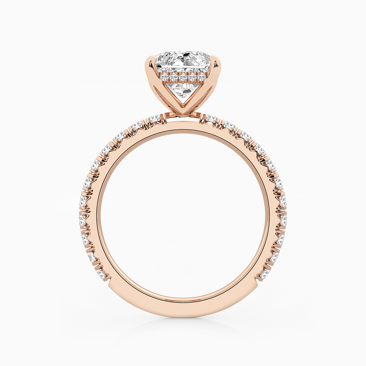Additional Image 1 for  4 1/3 ctw Radiant Lab Grown Diamond Bridal Set