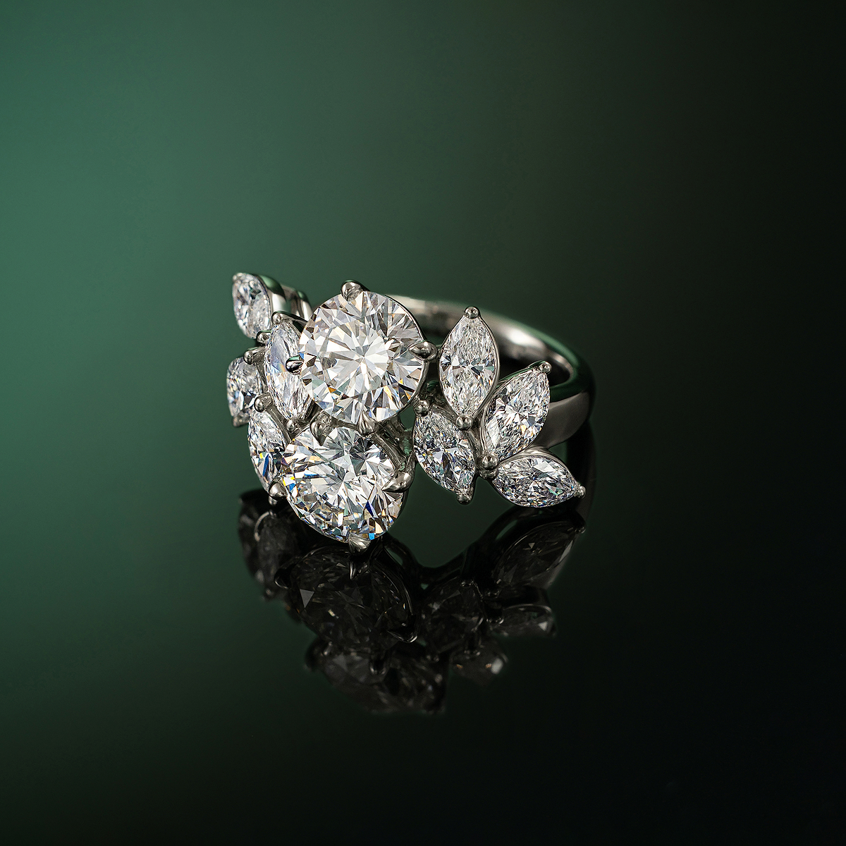 ringo Machine Knurled Texture Stainless Steel Band Ring
