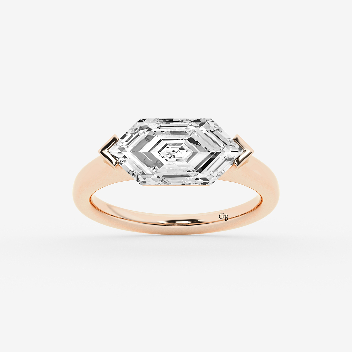 3 ctw Dutch Marquise Lab Grown Diamond East West Vintage Solitaire Engagement Ring