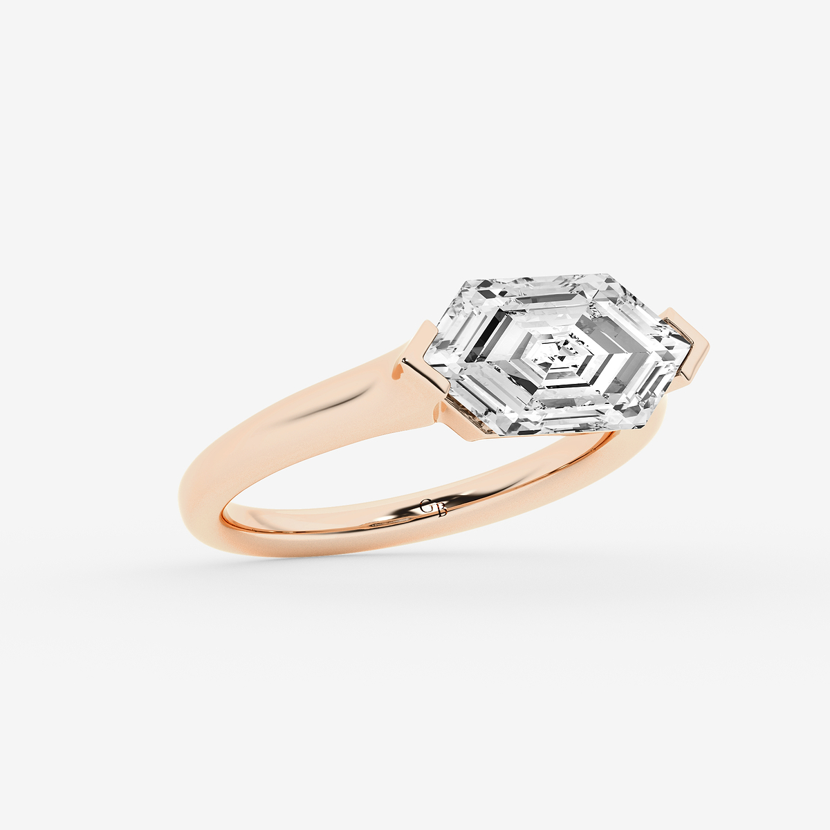 Additional Image 1 for  3 ctw Dutch Marquise Lab Grown Diamond East West Vintage Solitaire Engagement Ring