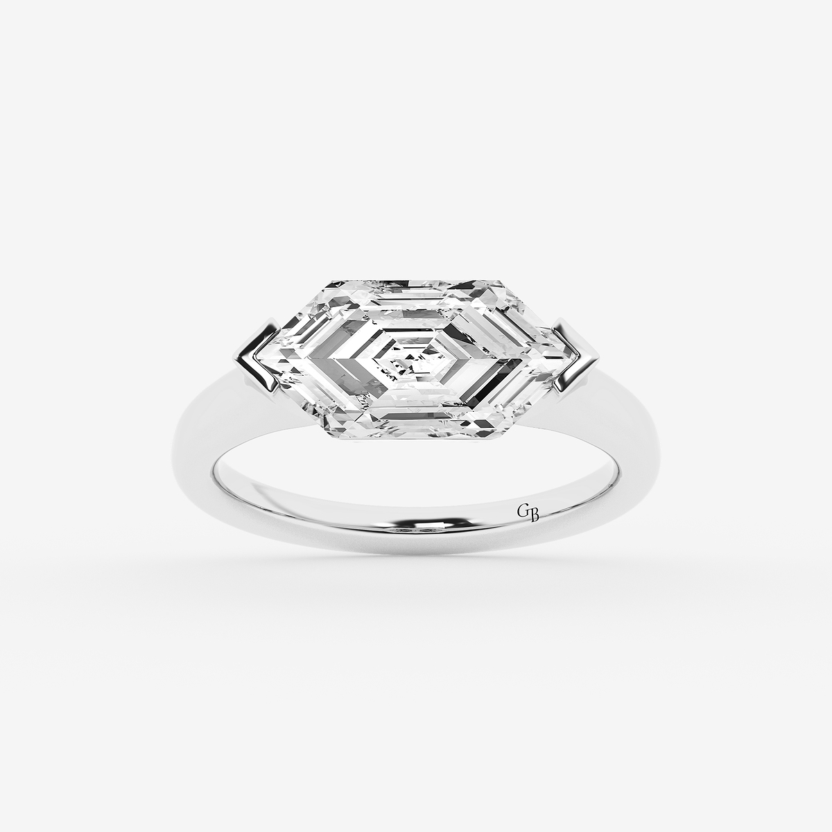 3 ctw Dutch Marquise Lab Grown Diamond East West Vintage Solitaire Engagement Ring