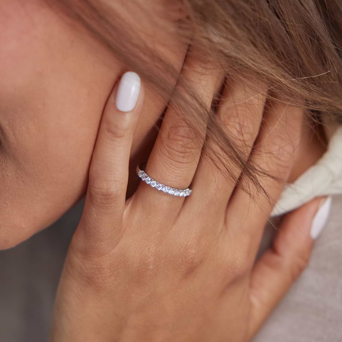 Additional Image 2 for  1/2 ctw Round Lab Grown Diamond Eleven-Stone Wedding Band